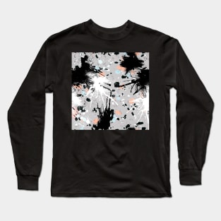 Abstract Splatter Artwork Long Sleeve T-Shirt